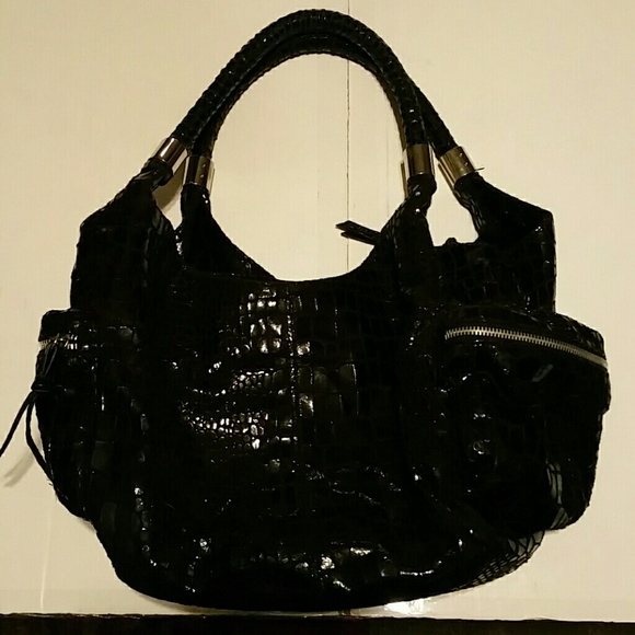 Black Snake Skin Purse