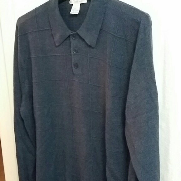 Geoffrey Beene blue men's sweater - Picture 3 of 3