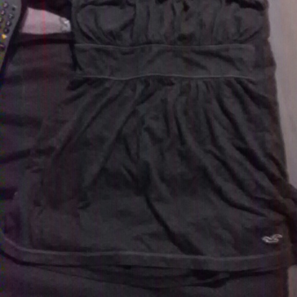 Hollister baby doll strapless shirt