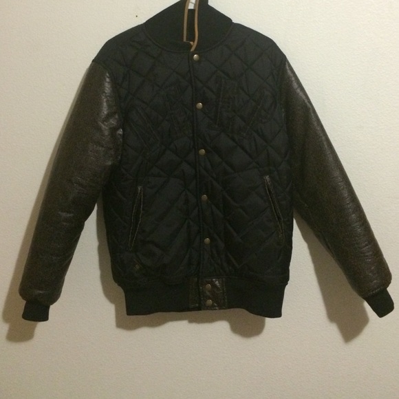 SOLD SOLD 10 Deep "cracked sleeves" Varsity Jacket