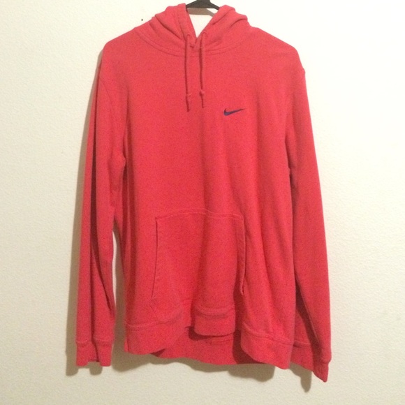 Fluorescent NIKE Pink/Salmon colored hoodie