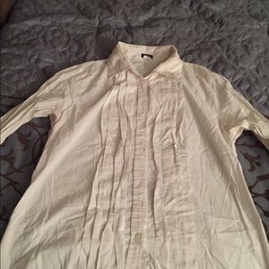 J Crew tuxedo blouse