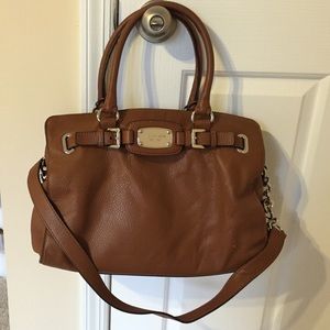 Authentic luggage colored Michael Kors Hamilton