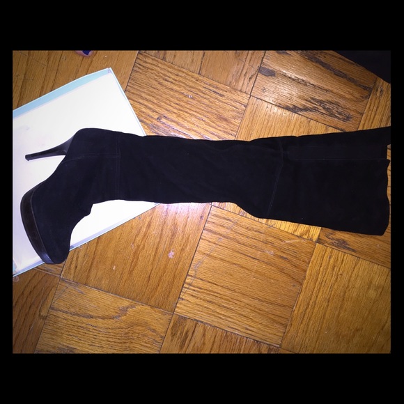 stuart weitzman over the knee suede booths