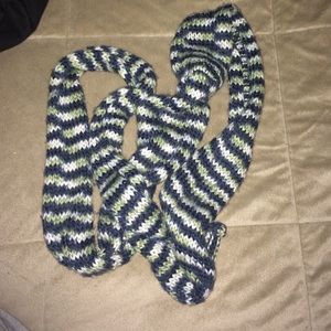 Blue/Green/White Scarf
