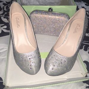Nice Heels With Clutch To Match