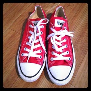 Red Chucks.
