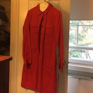 Banana Republic dark red skirt dress
