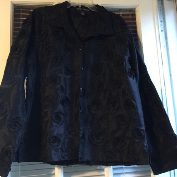 Black women Xl blouse. Black attire