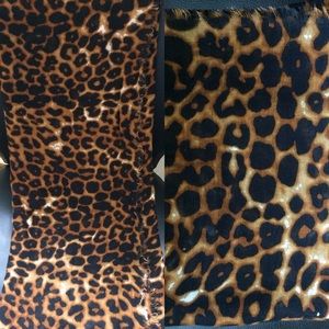 Brown Leopard Print Scarf