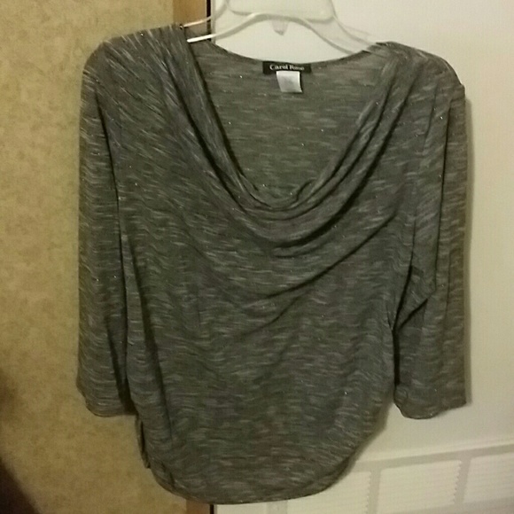 Black and silver dress shirt
