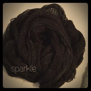 🌑Black Scarf with Sparkles!