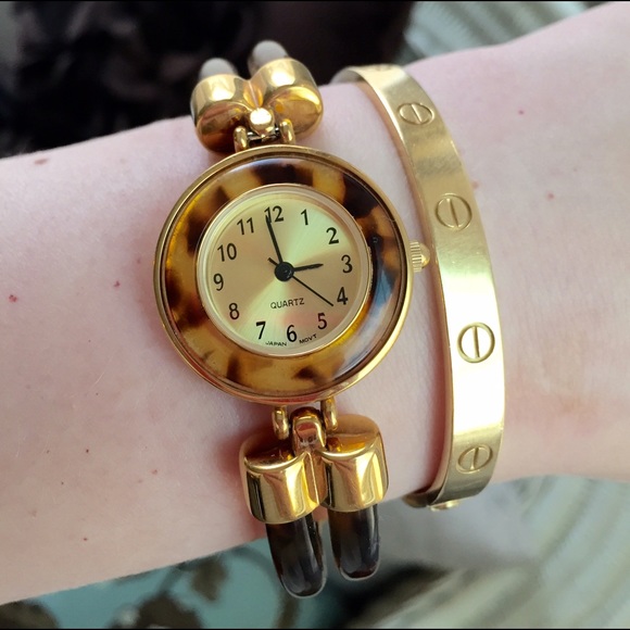 Vintage Quartz Watch Bangle