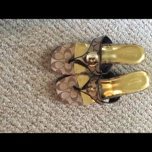 Coach sandals ladies size 10