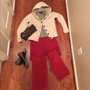 🌸🌸SOLD in bundle🌸🌸 Red trouser style cords