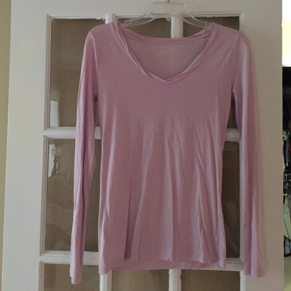 LOFT Lavender Long sleeve shirt