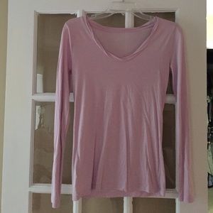 LOFT Lavender Long sleeve shirt