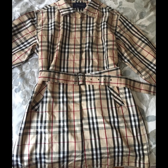 Burberry Novacheck Belted Trench Coat Jacket