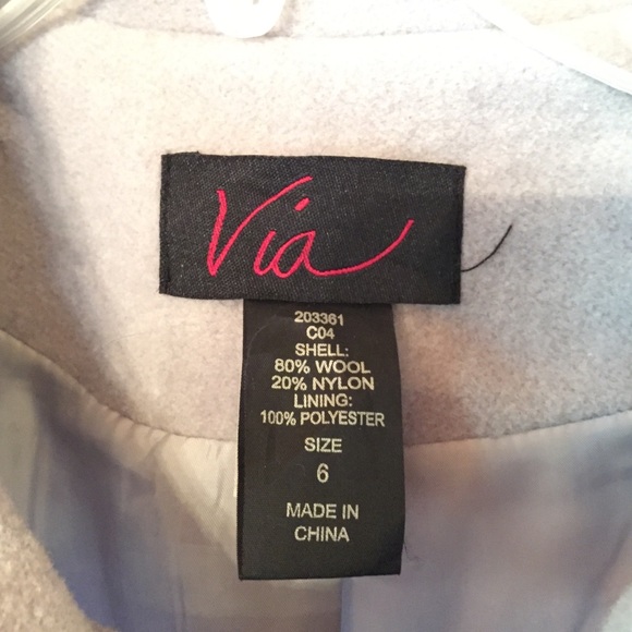 Lavender Pea Coat - Picture 2 of 4