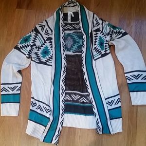 Aztec Open Cardigan