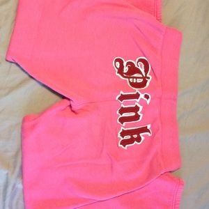 VS Pink cropped sweats