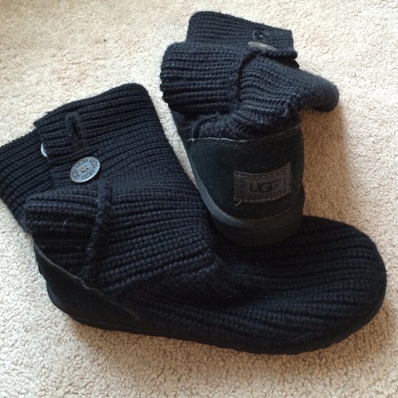 ON HOLD Black crochet  Uggs