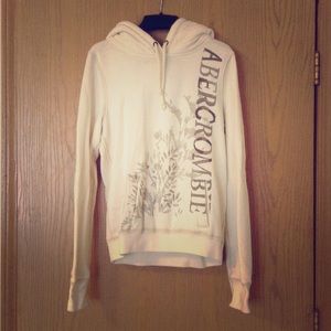 Abercrombie & Fitch soft, cream colored hoodie