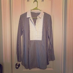 J. Crew half button-up tunic