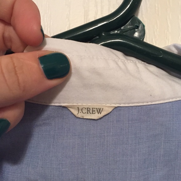 J. Crew blue button down tunic - Picture 2 of 2