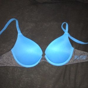 Blue pink bra!