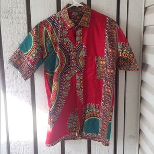 African Dashiki Buttondown