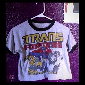 Transformers crop tee