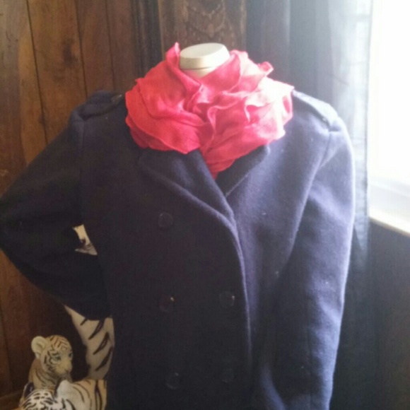 Navy blue shirt peacoat