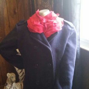 Navy blue shirt peacoat