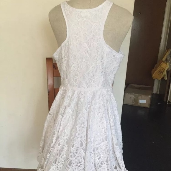 👄NWOT White lace racer back dress👄 - Picture 2 of 4