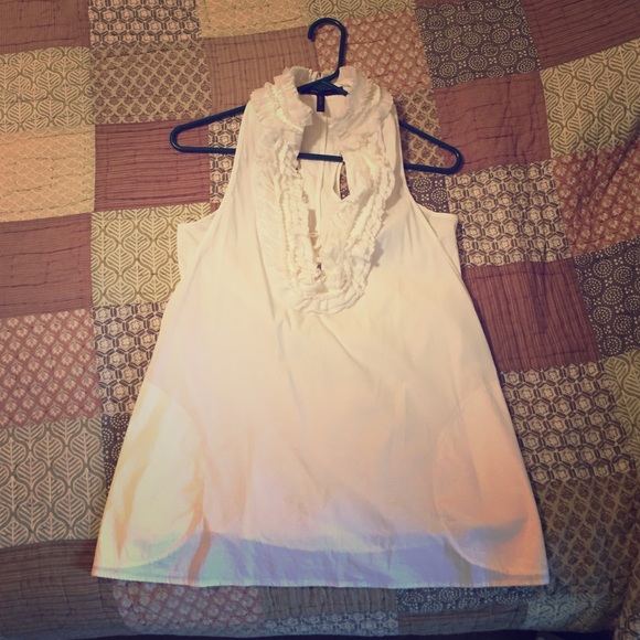 White racer back tank - Picture 1 of 4