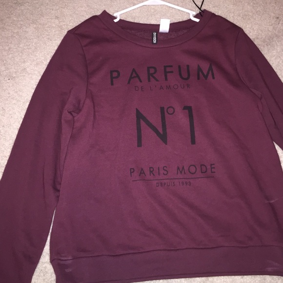 Burgundy sweater