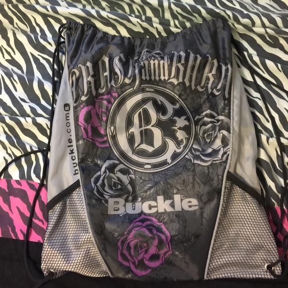 Crash and burn buckle handbag