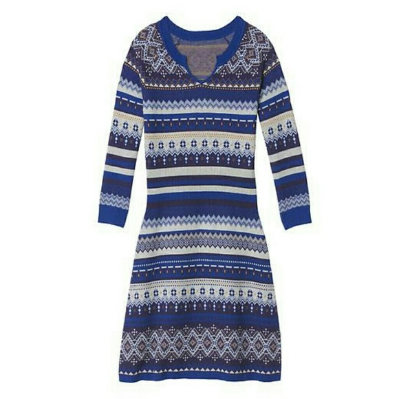 Athleta Fairisle Sweater Dress
