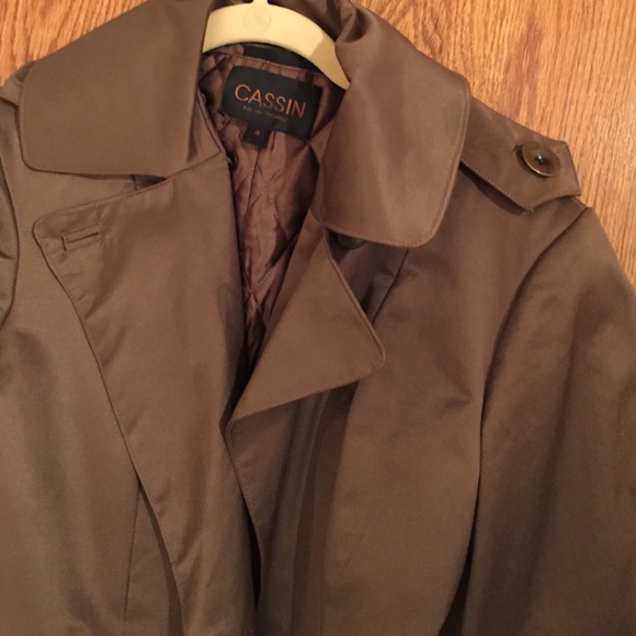CASSIN double breasted Trench Coat - Picture 3 of 4