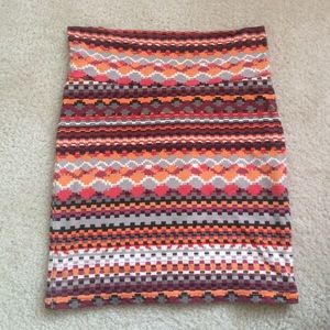 Aztec Print Body-con Shirt