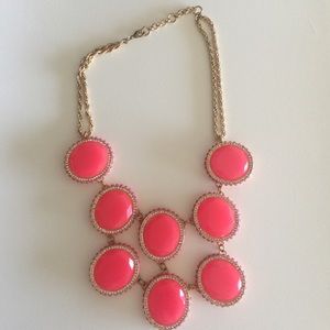 Pink and gold bauble necklace
