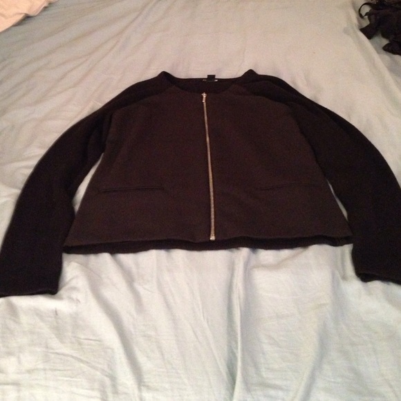 Black zip up blazer forever 21 - Picture 1 of 1