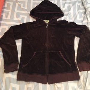 Juicy couture velour zip up