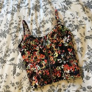 Cute Floral Corset Top