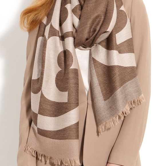Tory Burch Wool Reva Scarf / Wrap