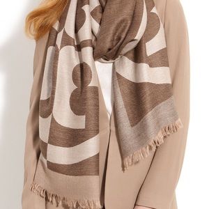 Tory Burch Wool Reva Scarf / Wrap