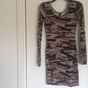 body con h and m dress