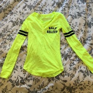 PINK baseball "Half Asleep" long-sleeve.