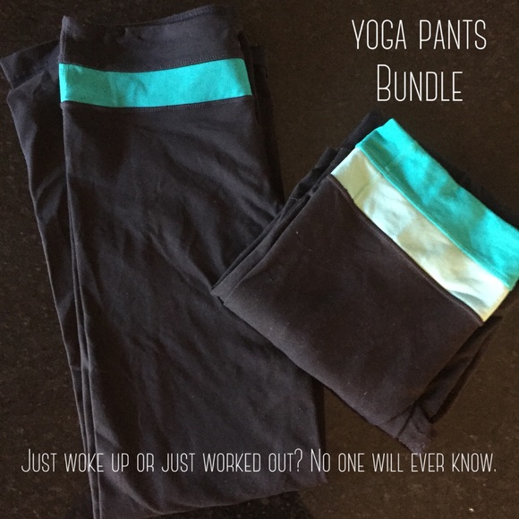 Two pairs of yoga pants